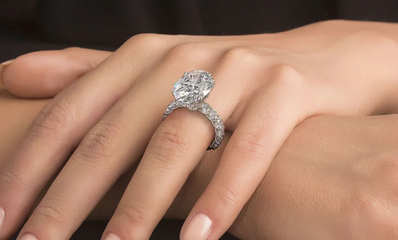 How to Choose the Right Wedding Band for an Oval Diamond Ring 1 2 carat oval cut diamond ring