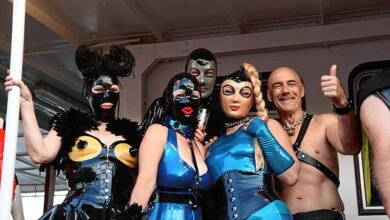 Exploring the World of Advanced Bondage Gear - Complete Guide 8 Group of people in bondage gear and latex costumes posing at an event.